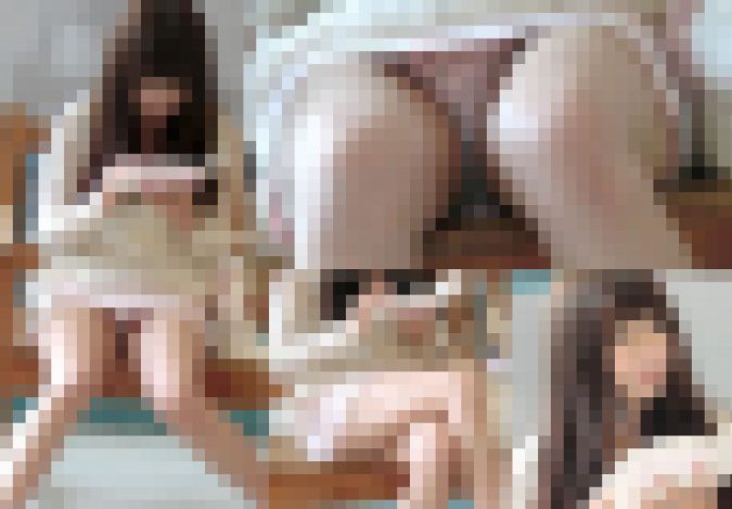 【再販】可愛いロリ美少女のお顔とパンツをじっくり盗撮!美脚太ももがエロい極上対面パンチラ
