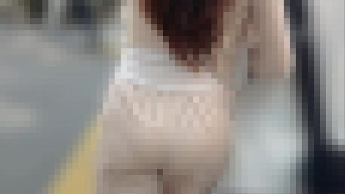 【再販】サテンのスベスベのパンツからパンティーが透けてます(/ω\)