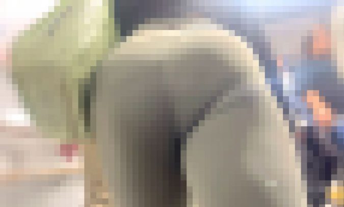 超Sクラスのスパッツ美巨尻を堪能!希少なスパッツからエロ尻を突き出し浮き出るクロッチで♂を誘惑!