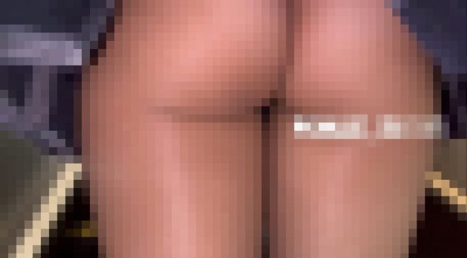 陰日向Vol.6 食込み過ぎてパンツが見えないアイドル系ツインテJK(逆さ・水平めくり・ライトアップ接写)Tバック【4K・3日】