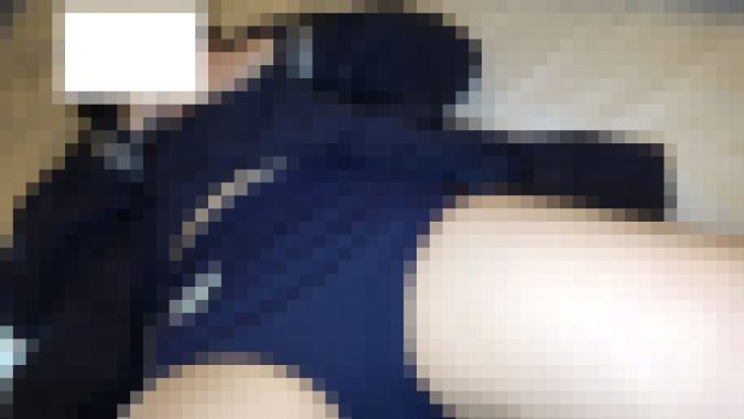 【再販】ブルマ撮影会!ネトゲの学生さん♪冬セーラーにロングスカート!くるぶし白靴下 23