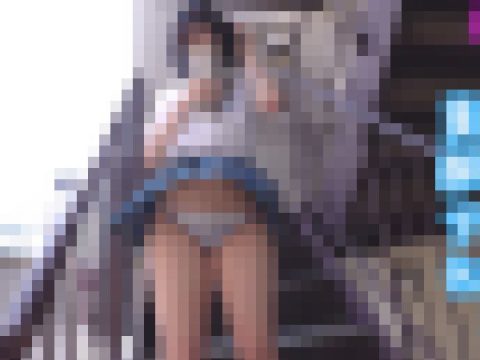 むちプリ柔らか太ももの夏服JK(2)スカートめくり風パンチラ
