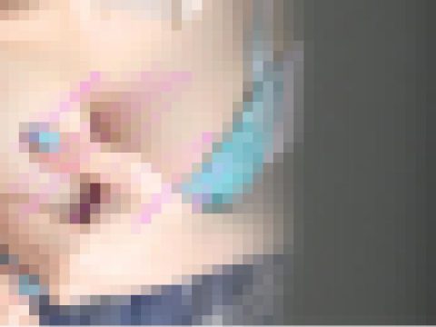【試着室24】【巨乳青チェギャルのおっぱい計測&ルーズパンチラ】